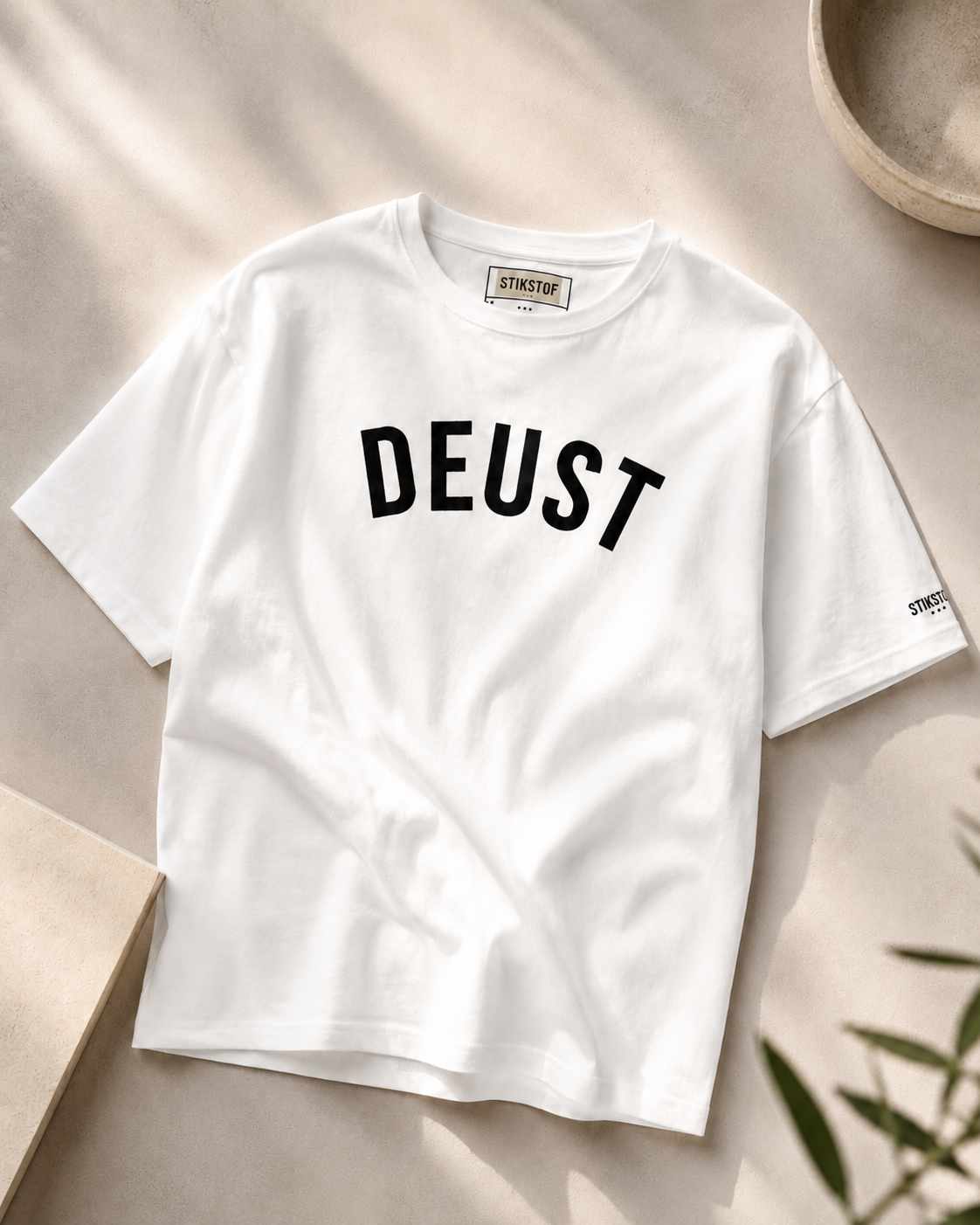 T-shirt "Deust V2" - geborduurd, meerdere kleuren